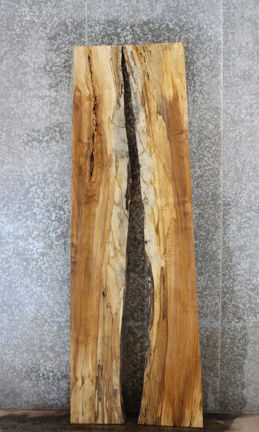 2- Maple Live Edge Slab, Wooden Bar Top Slab 795-796